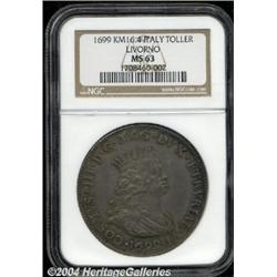 Tuscany. Cosimo III 1 Piastre 1699,