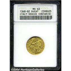 Venice. Andrea Contarini 1368-82 gold Ducat,