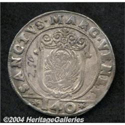 Venice.Giovanni Corner (1625-1629) 1 Scudo ND, Initials IAM,