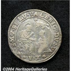 Venice. Silvestro Valier Ducato ND (1694-1700), Initials FT,