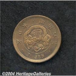 Meiji 6 (1873) 1 Sen,