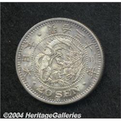 Meiji 33 (1900) 20 Sen,