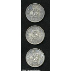 Scarcer date 50 Sen trio as follows: