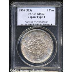 Meiji 3 (1870) 1 Yen, Type 1