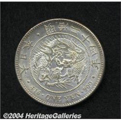 A pair of 1 Yen including: