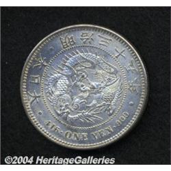 A quartet of 1 Yen including: