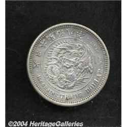 Meiji 8 (1875) Trade Dollar,
