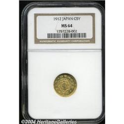Meiji 45 (1912) Gold 5 Yen,