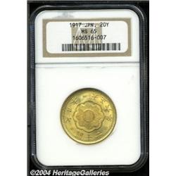 Taisho 6 (1917) Gold 20 Yen,