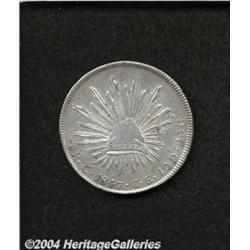 Cap & Rays 8 Reales 1847 C-CE,