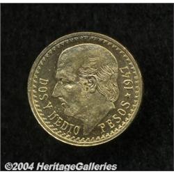 Republic. Gold 2 1/2 Pesos 1947,