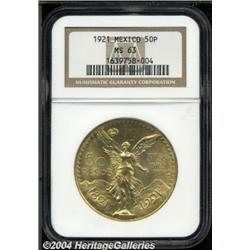 Republic. Gold 50 Pesos 1921,