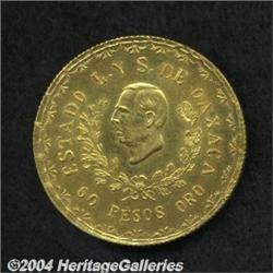 Oaxaca. Gold 60 Pesos 1916,