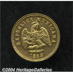 Republic Gold 1 Peso 1888 As-L/MoM,