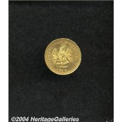 Republic Gold 1 Peso 1884 Cn-M,
