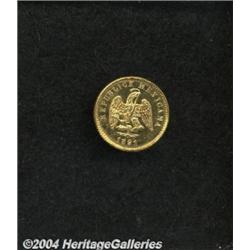 Republic Gold 1 Peso 1891/89 Cn-M,