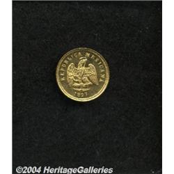 Republic Gold 1 Peso 1897 Cn-M,