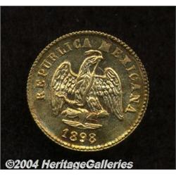 Republic Gold 1 Peso 1898 Go-R, Regular Reverse,