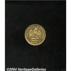 Republic Gold 1 Peso 1873/1 Mo-M,