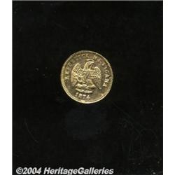 Republic Gold 1 Peso 1874 Mo-M,