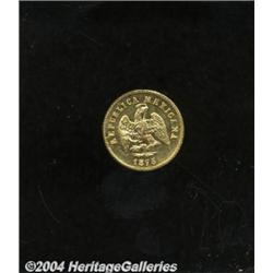 Republic Gold 1 Peso 1875 Mo-B/M,