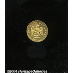 Republic Gold 1 Peso 1881 Mo-M,