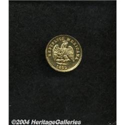 Republic Gold 1 Peso 1882/72 Mo-M,