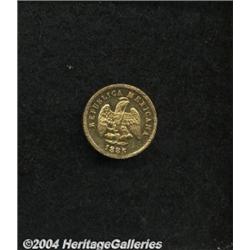 Republic Gold 1 Peso 1885/71 Mo-M,