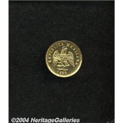 Republic Gold 1 Peso 1893 Mo-M,