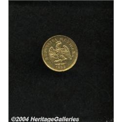 Republic Gold 1 Peso 1895 Mo-B,