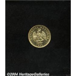Republic Gold 1 Peso 1896 Mo-M,