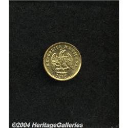 Republic Gold 1 Peso 1898/7 Mo-M,