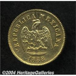 Republic Gold 2-1/2 Pesos 1888 Go/Mo-R,