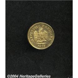 Republic Gold 2-1/2 Pesos 1878 Mo-M,