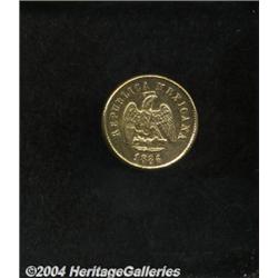 Republic Gold 2-1/2 Pesos 1884 Mo-M,