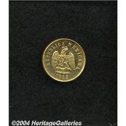 Republic Gold 2-1/2 Pesos 1885 Mo-M,