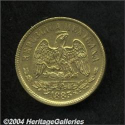 Republic Gold 10 Pesos 1883 As-L,