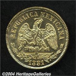 Republic Gold 10 Pesos 1881/79 Do-P,