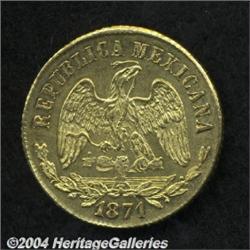 Republic Gold 10 Pesos 1871 Ga-C,