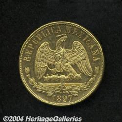 Republic Gold 20 Pesos 1897/6 Cn-M,