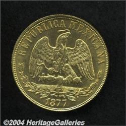 Republic Gold 20 Pesos 1877 Go-S,