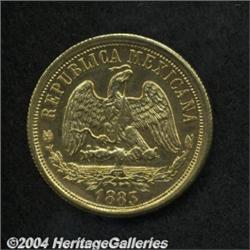 Republic Gold 20 Pesos 1883/1 Mo-M,