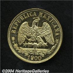 Republic Gold 20 Pesos 1900 Mo-M,
