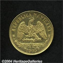 Republic Gold 20 Pesos 1903/2 Mo-M,