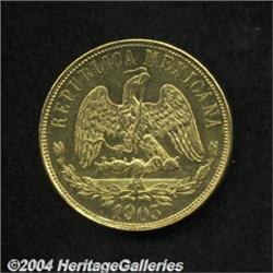 Republic Gold 20 Pesos 1903 Mo-M,