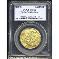 Gelderland. Gold 1/2 Rose Noble ND (1602),