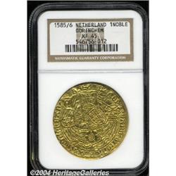 Gorinchem. Gold Rose Noble ND (1583-1591),