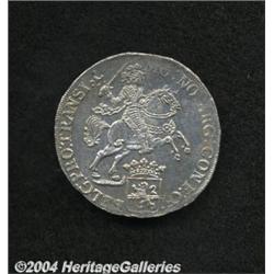 Overyssel. Silver Rider Ducaton 1734,