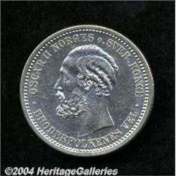 Oscar II 30 Skilling/Krone 1875,