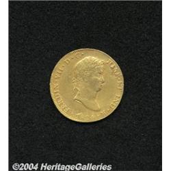 Ferdinand VII gold 8 Escudos 1824-G Cuzco,